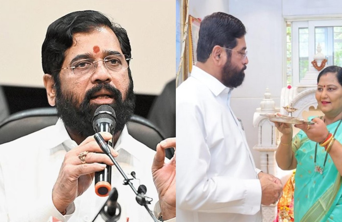 Eknath Shinde With His Wife (1)