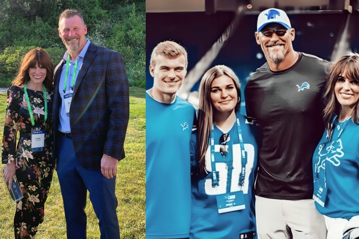 Dan Campbell With His Family