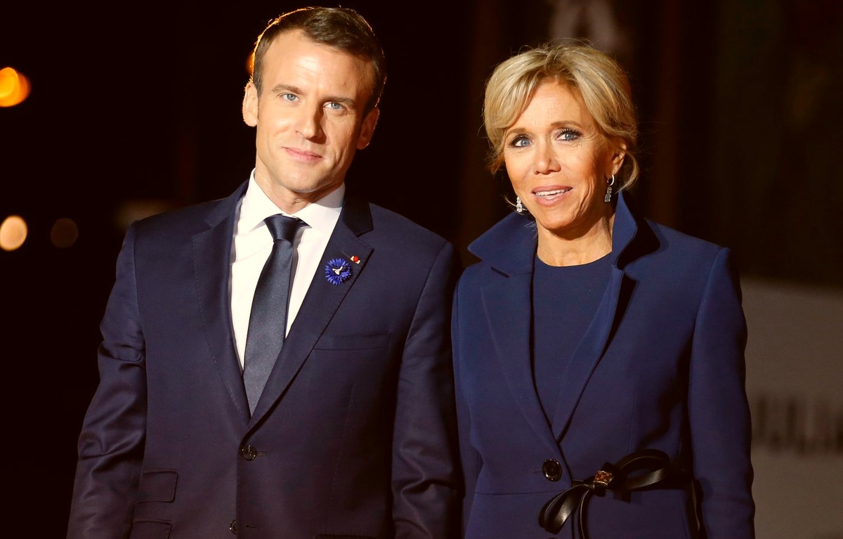 Brigitte Macron With Husband